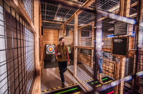 The Den axe throwing - Photography: Grand Traverse Resort and Spa